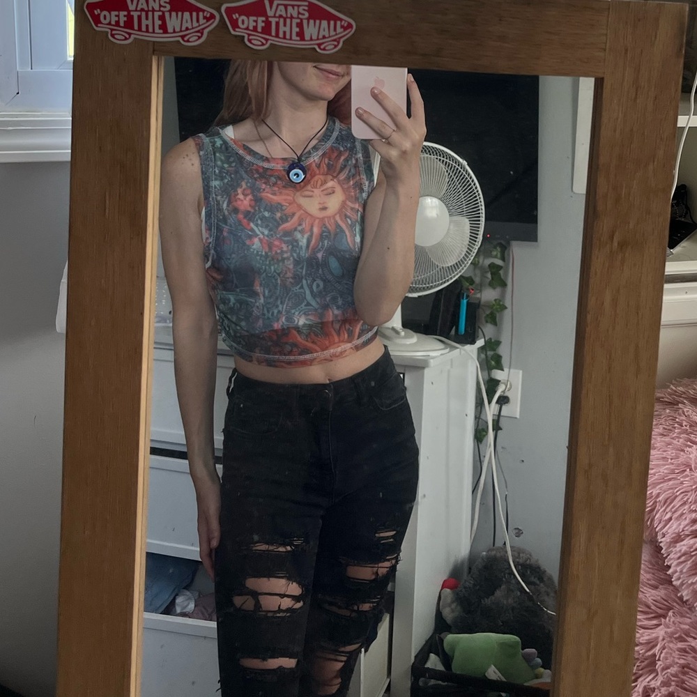Shein Mesh top